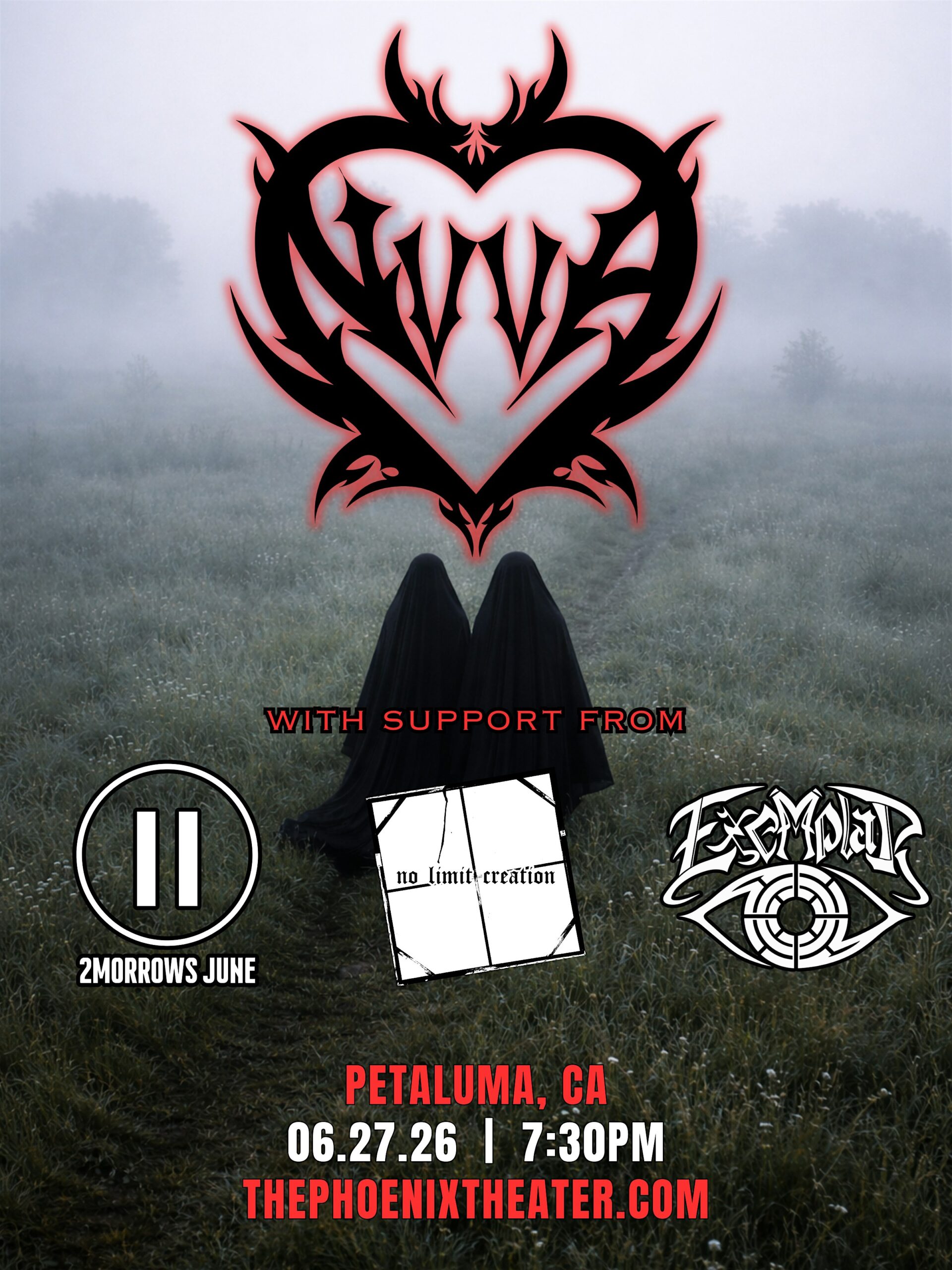 NVVA, 2Morrows June, No Limit Creation, Exemplar